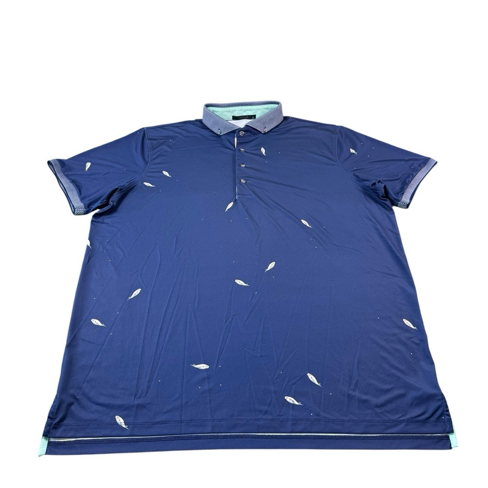 Greyson‎ AOP Skysail Bird Performance Men's Golf Polo Size XL Mint